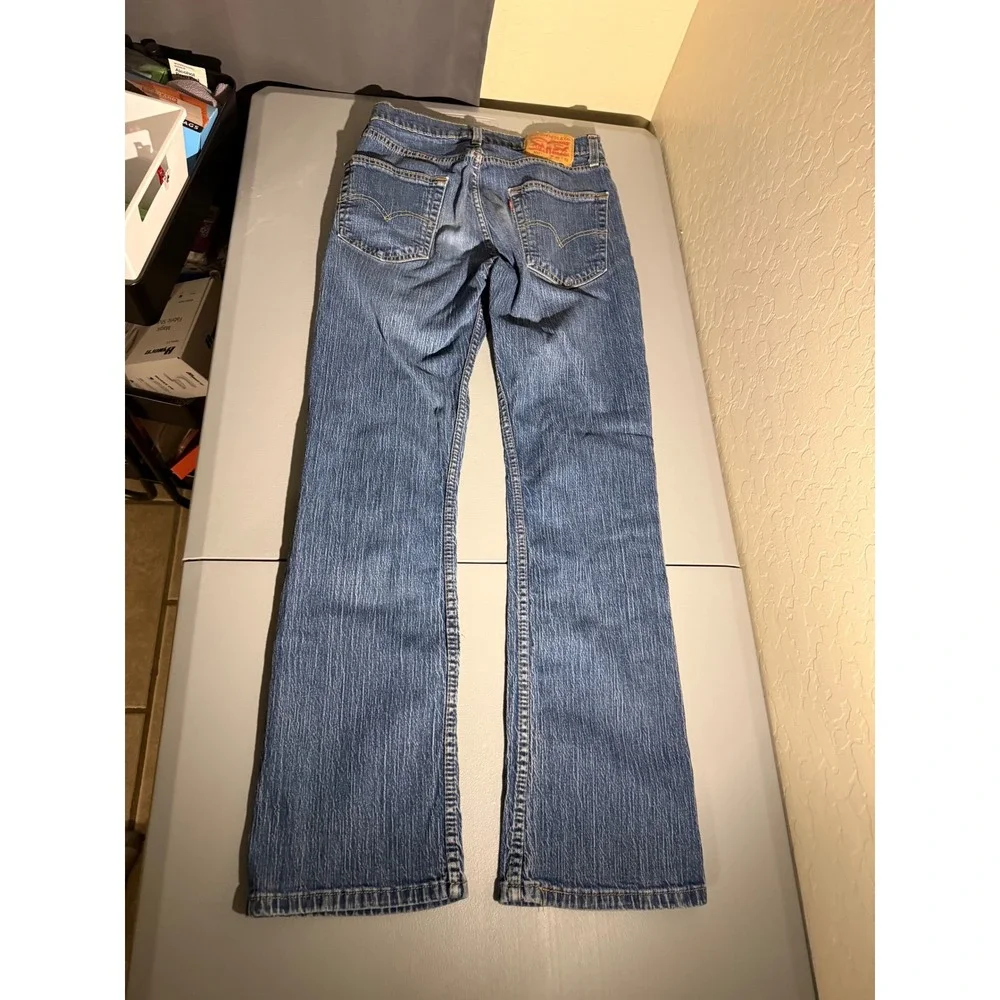 Levis 527 Slim Bootcut Mens Jeans 30x32 Medium Wash Blue Denim 05527-0695